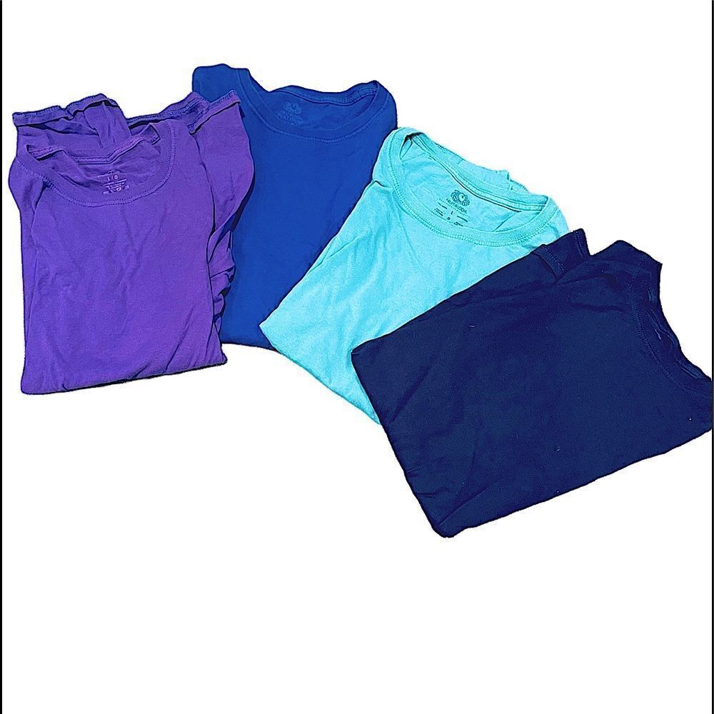 Crew neck Short sleeve T-shirts set of 4